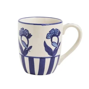 Mud Pie Cornflower Blue Mug