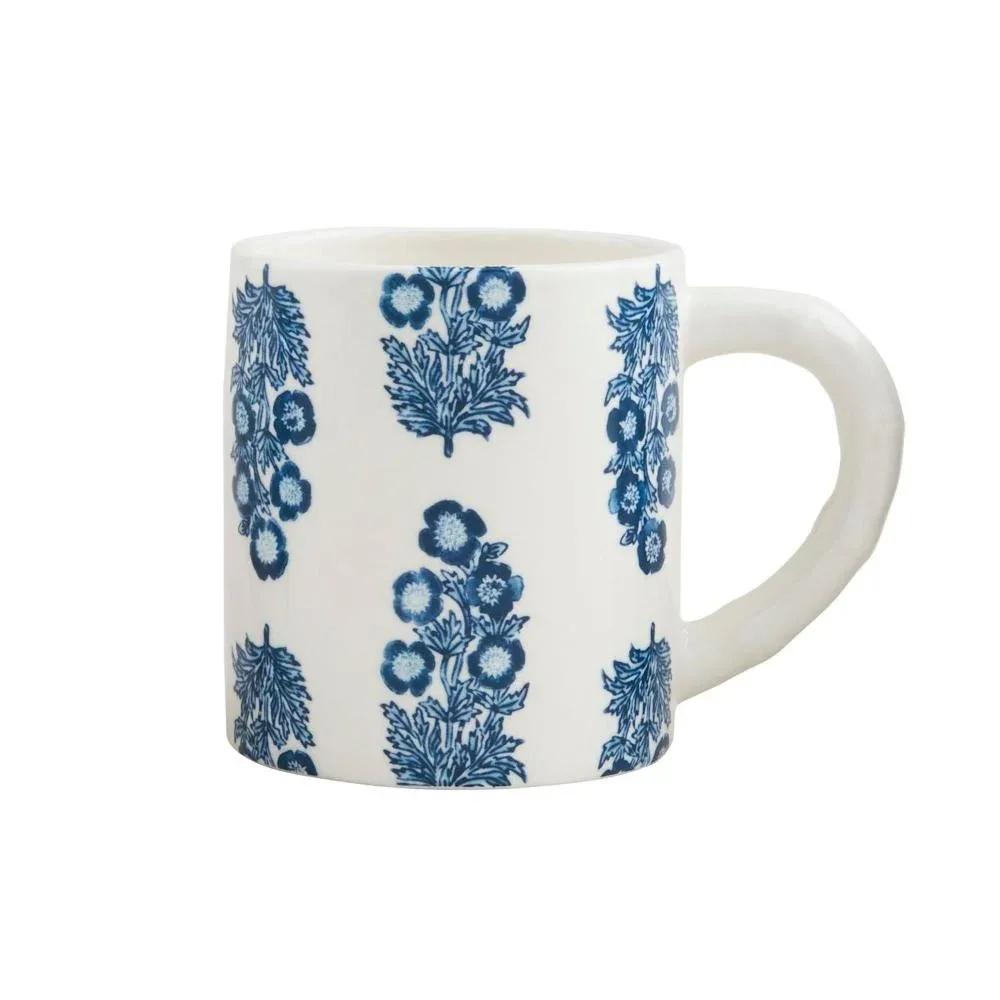 Mud Pie Dianthus Print Mug