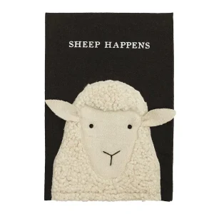 Mud Pie Embroidered Farm Sheep Towel