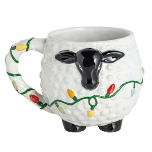 Mud Pie Farm Christmas Sheep Mug