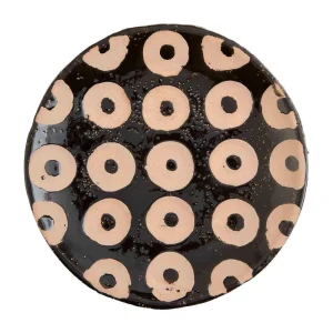 Mud Pie Filled Black Terra Cotta Platter