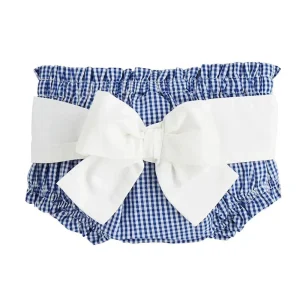 Mud Pie Girl's Navy Gingham Diaper Cover