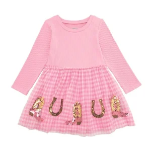 Mud Pie Girl's Pink Tutu Western Dress