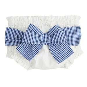 Mud Pie Girl's White Gingham Diaper Cover