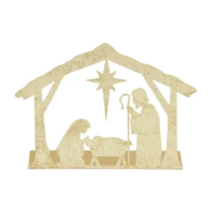 Mud Pie Gold Nativity Display