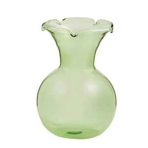 Mud Pie Green Botanica Ruffle Vase