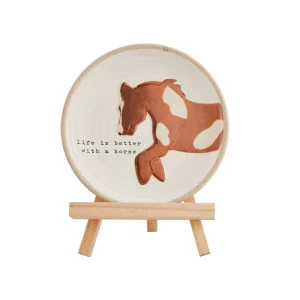 Mud Pie Horse Life Is Better Plate
