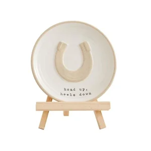 Mud Pie Horseshoe Head Up Plate