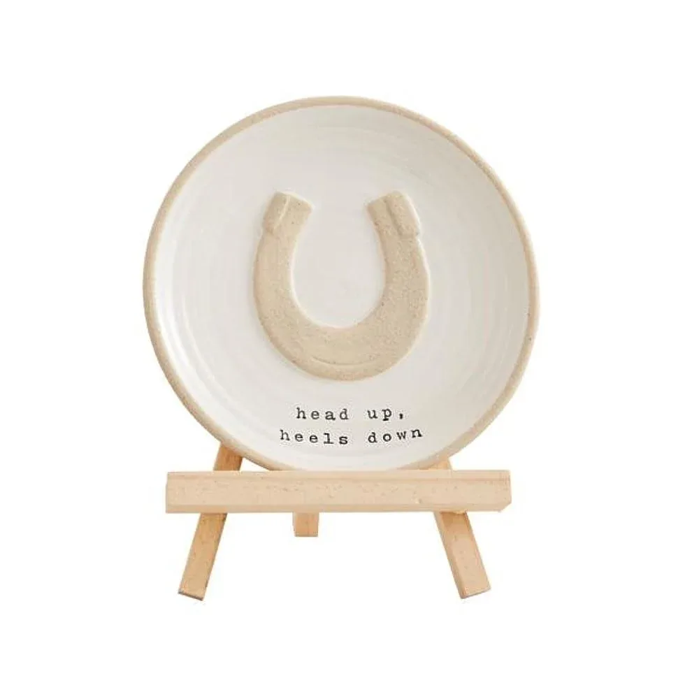 Mud Pie Horseshoe Head Up Plate