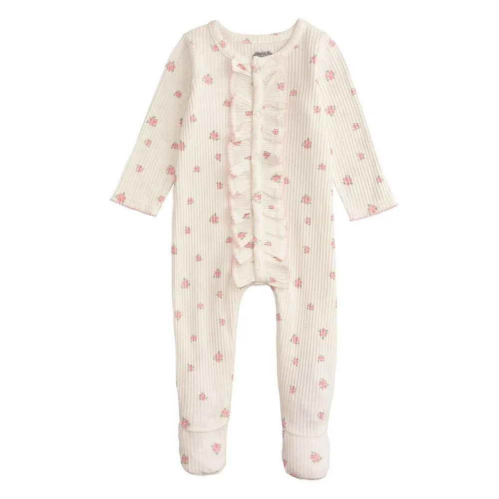 Mud Pie Infant Girls Floral Sleeper