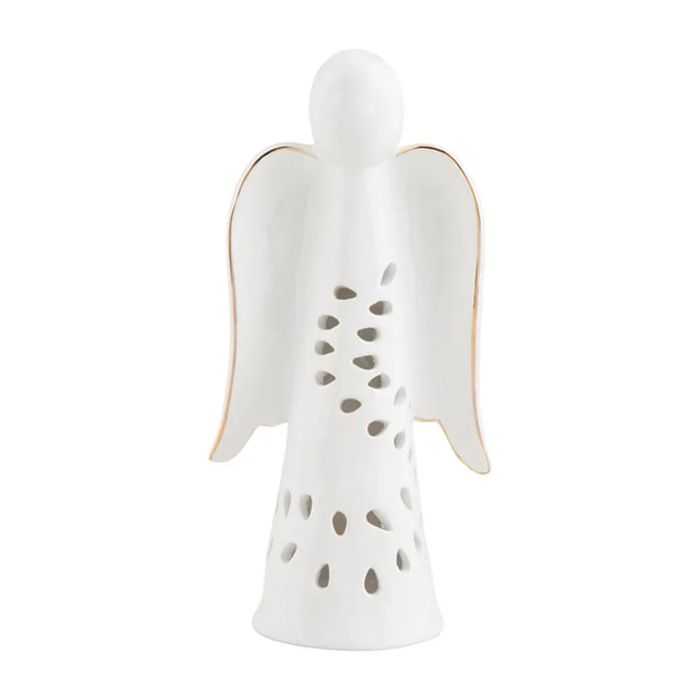 Mud Pie Large Angel Ceramic Votive Cover
