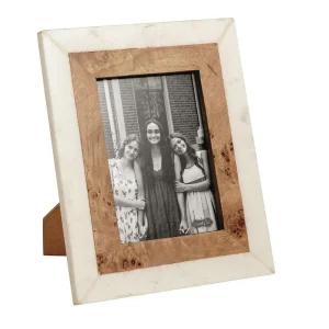 Mud Pie Large Burl and Marble Frame