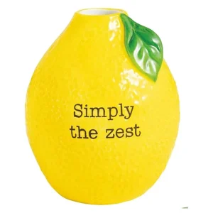 Mud Pie Lemon Bud Vase