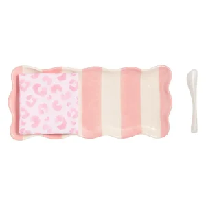 Mud Pie Leopard Hostess Set
