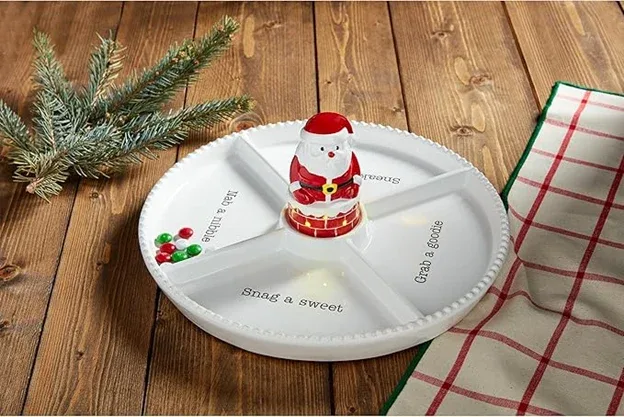 Mud Pie Light Up Santa Chimney - Image 2