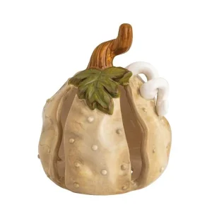 Mud Pie Medium Stoneware Pumpkin Sitter