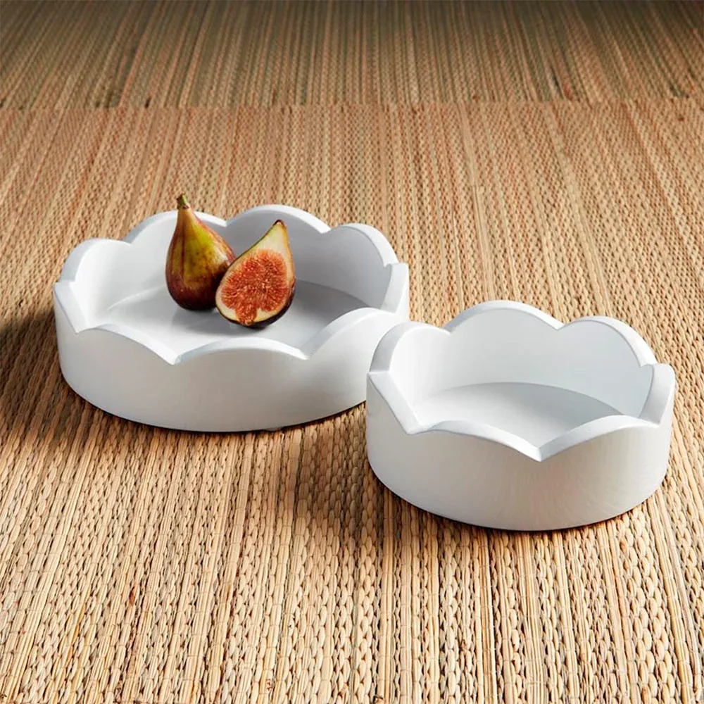 Mud Pie Mini Scalloped Tray Set - Image 2