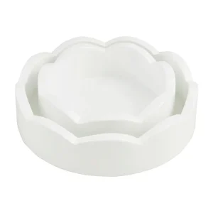 Mud Pie Mini Scalloped Tray Set