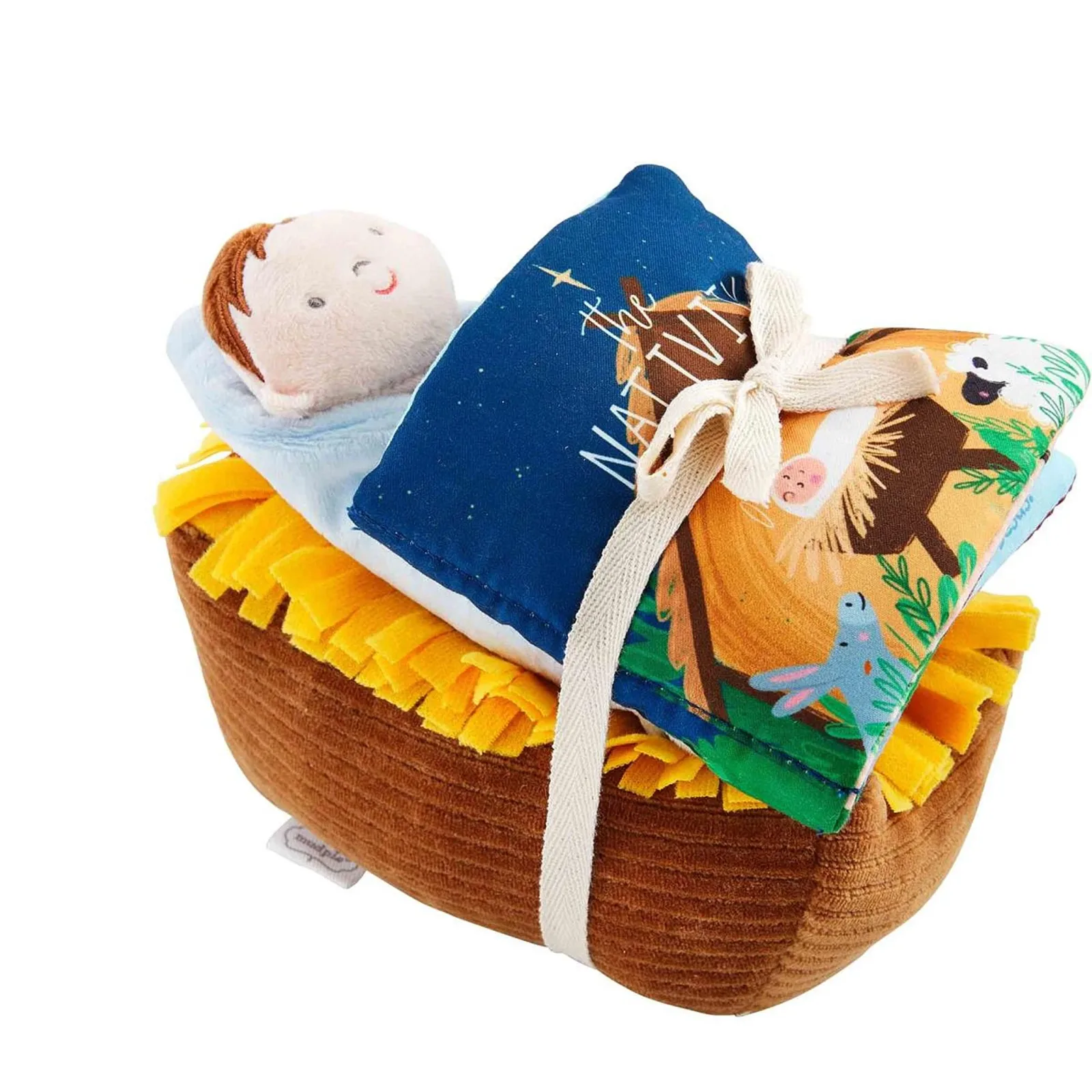 Mud Pie Nativity Book and Singing Baby Jesus Set - Image 2