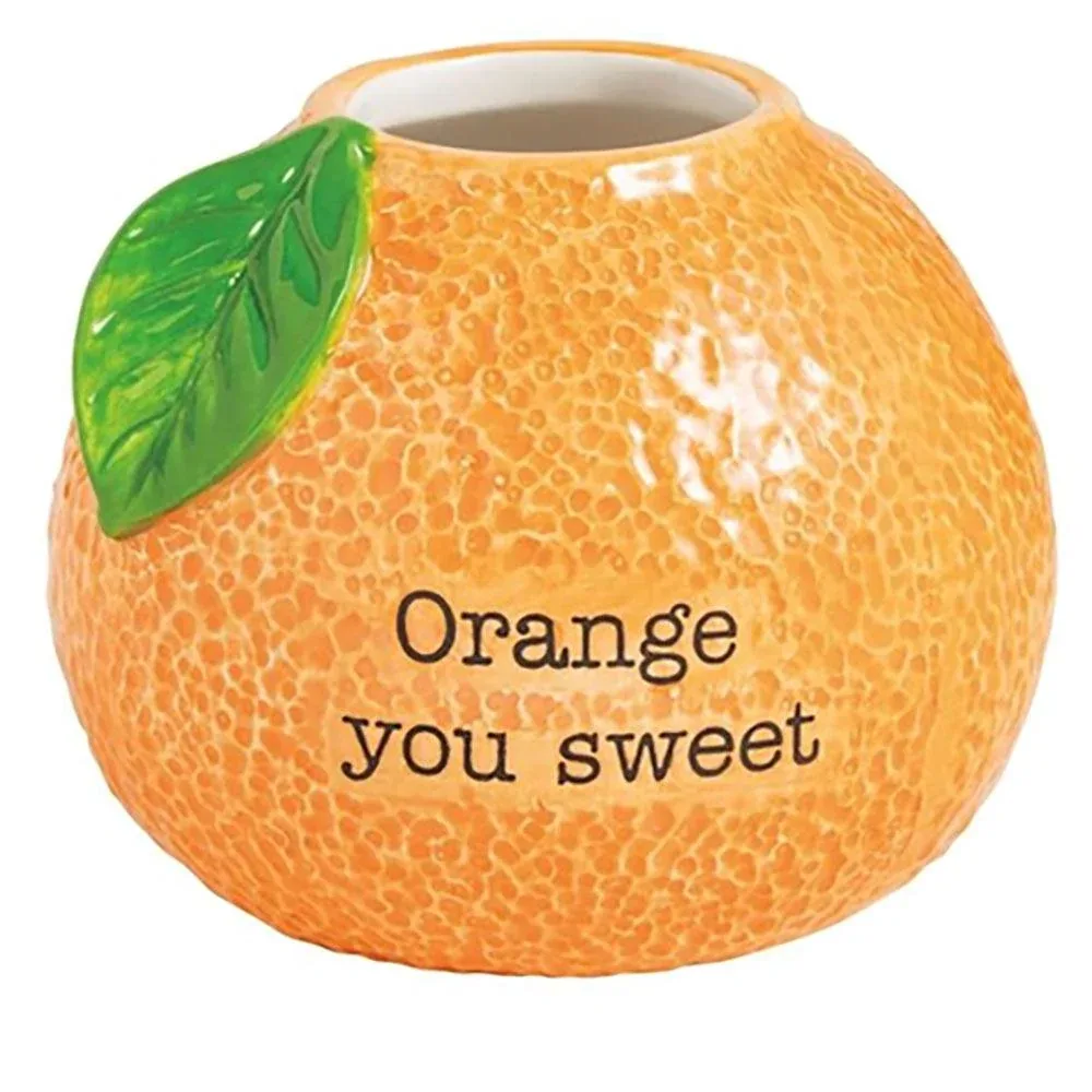 Mud Pie Orange Bud Vase
