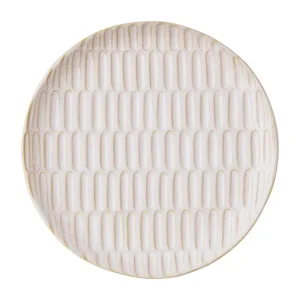 Mud Pie Oval Stoneware Dinner Plate
