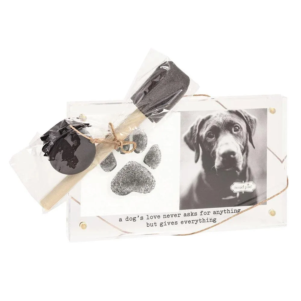 Mud Pie Paw Print Keepsake Frame
