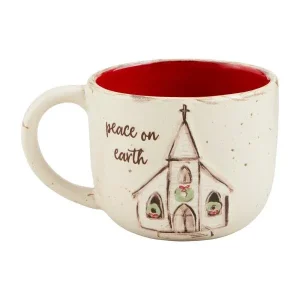 Mud Pie Peace Nativity Church Mug
