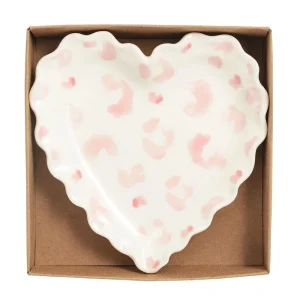 Mud Pie Pink Leopard Tidbit Dish