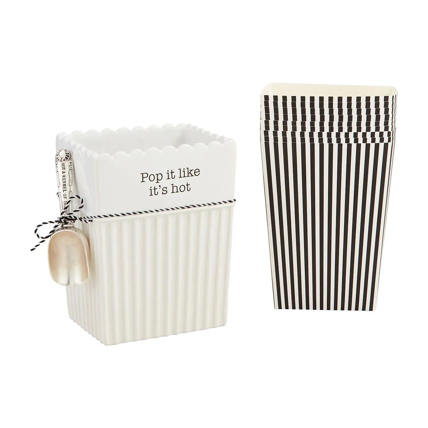 Mud Pie Popcorn Bucket & Bag Set - Image 2