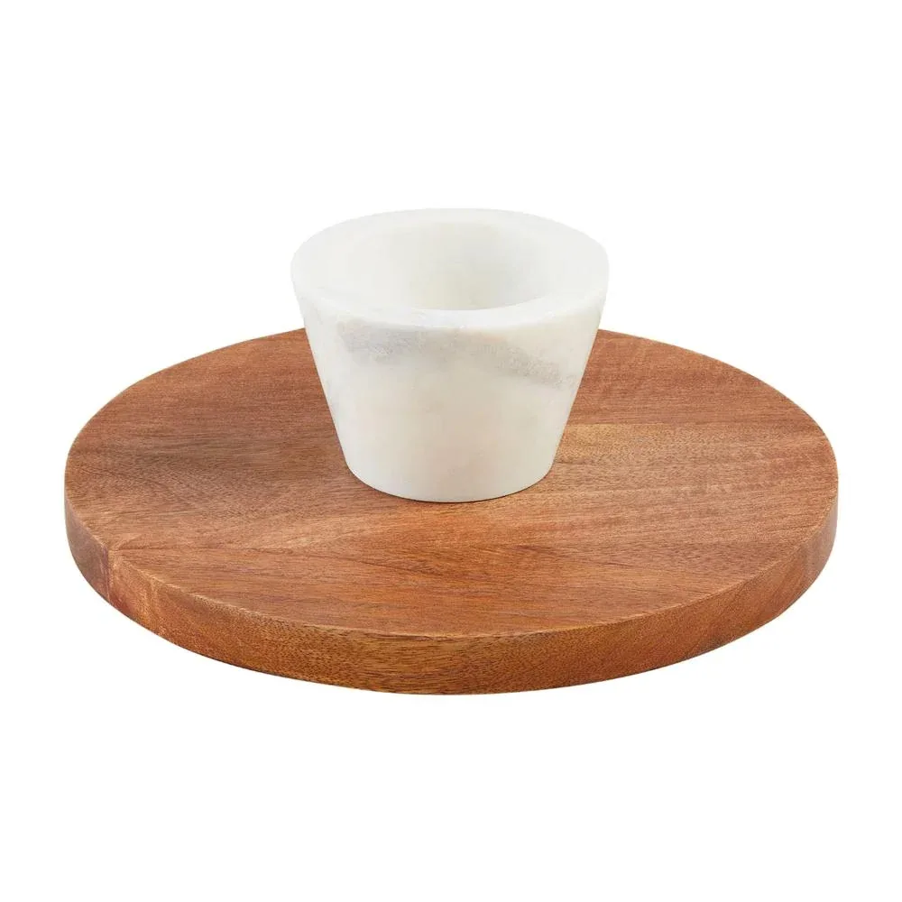 Mud Pie Reversible Chip/Dip Pedestal Server