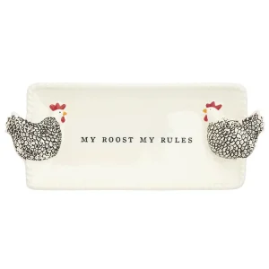 Mud Pie Rooster Farm Everything Plate