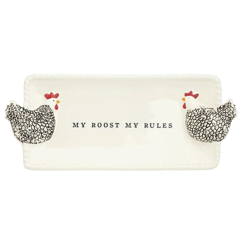 Mud Pie Rooster Farm Everything Plate