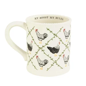 Mud Pie Rooster Farm Mug
