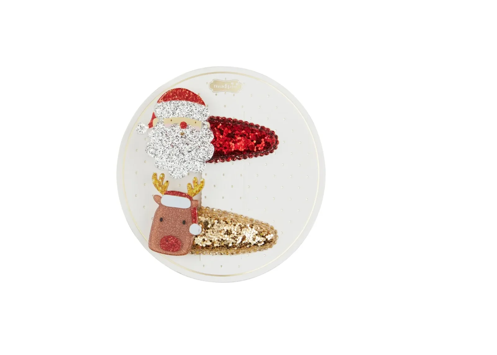Mud Pie Santa Hair Clips