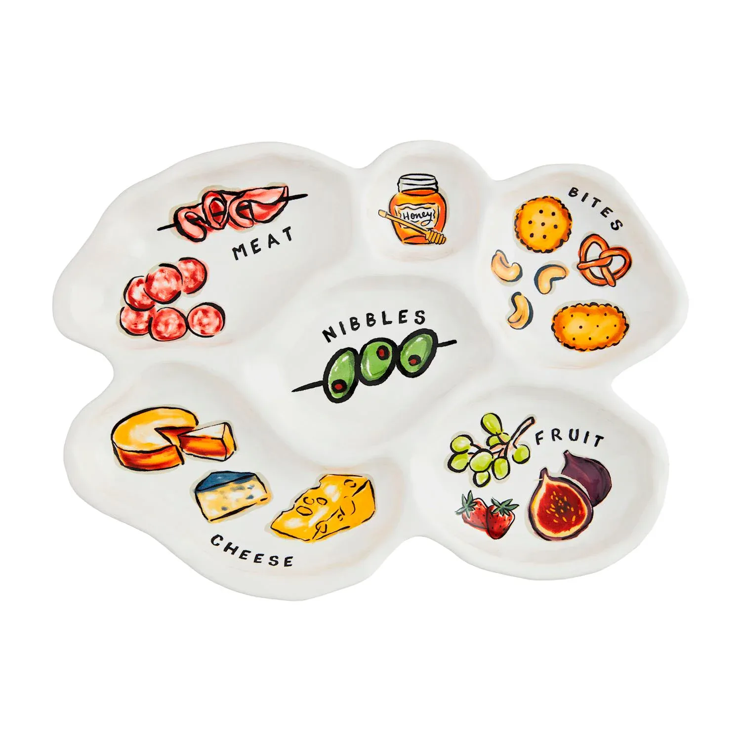 Mud Pie Sectioned Charcuterie Platter - Image 2