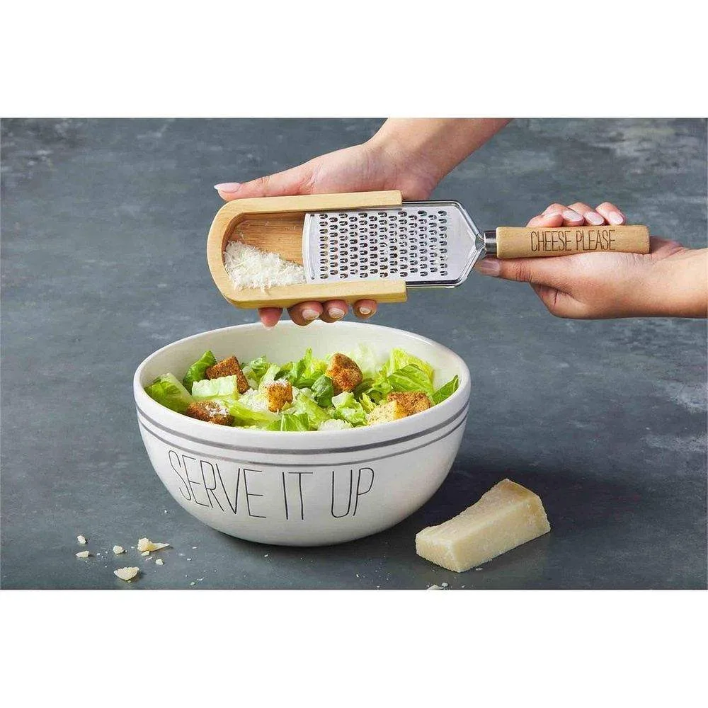 Mud Pie Serve It Up Bowl And Cheese Grater Set - Image 2