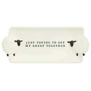 Mud Pie Sheep Farm Everything Plate