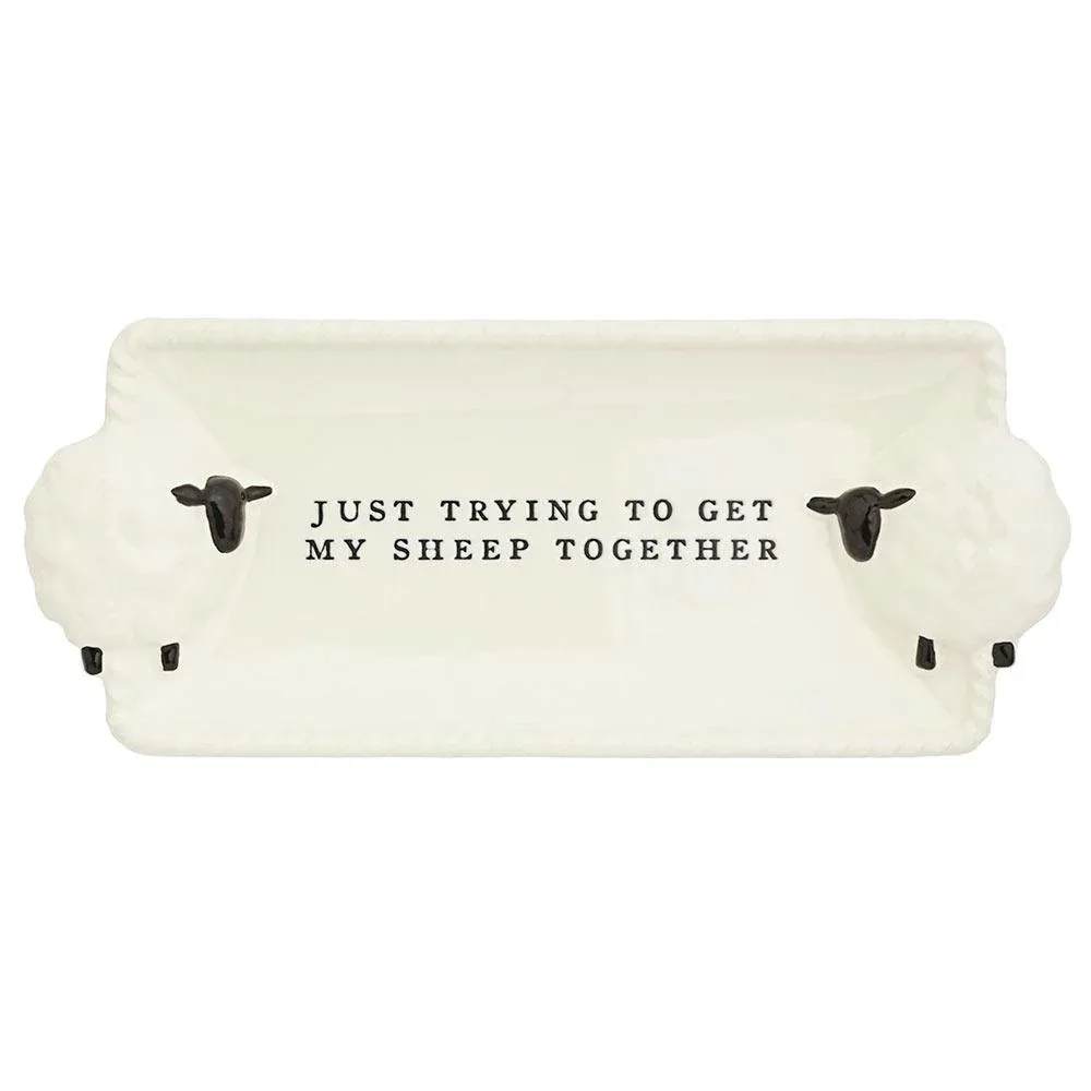Mud Pie Sheep Farm Everything Plate