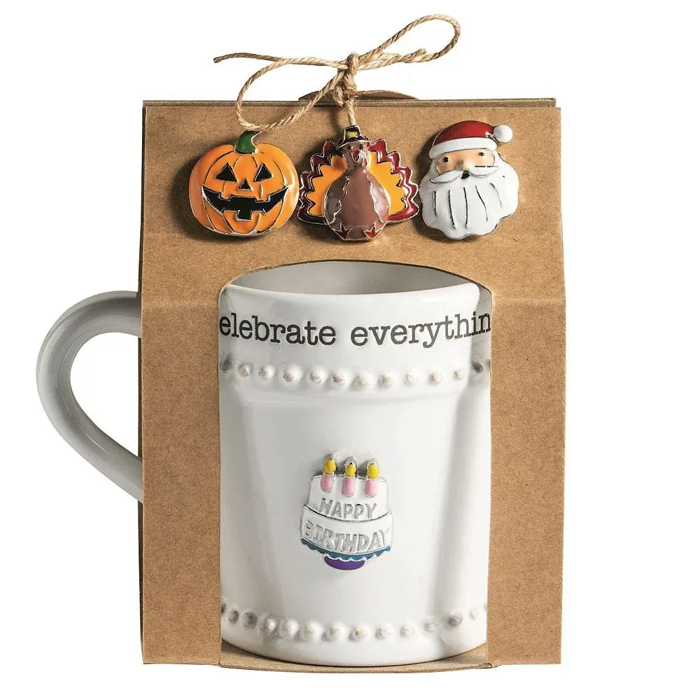 Mud Pie Simply Charming Holiday Mug Set