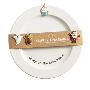 Mud Pie Simply Charming Holiday Plate Set