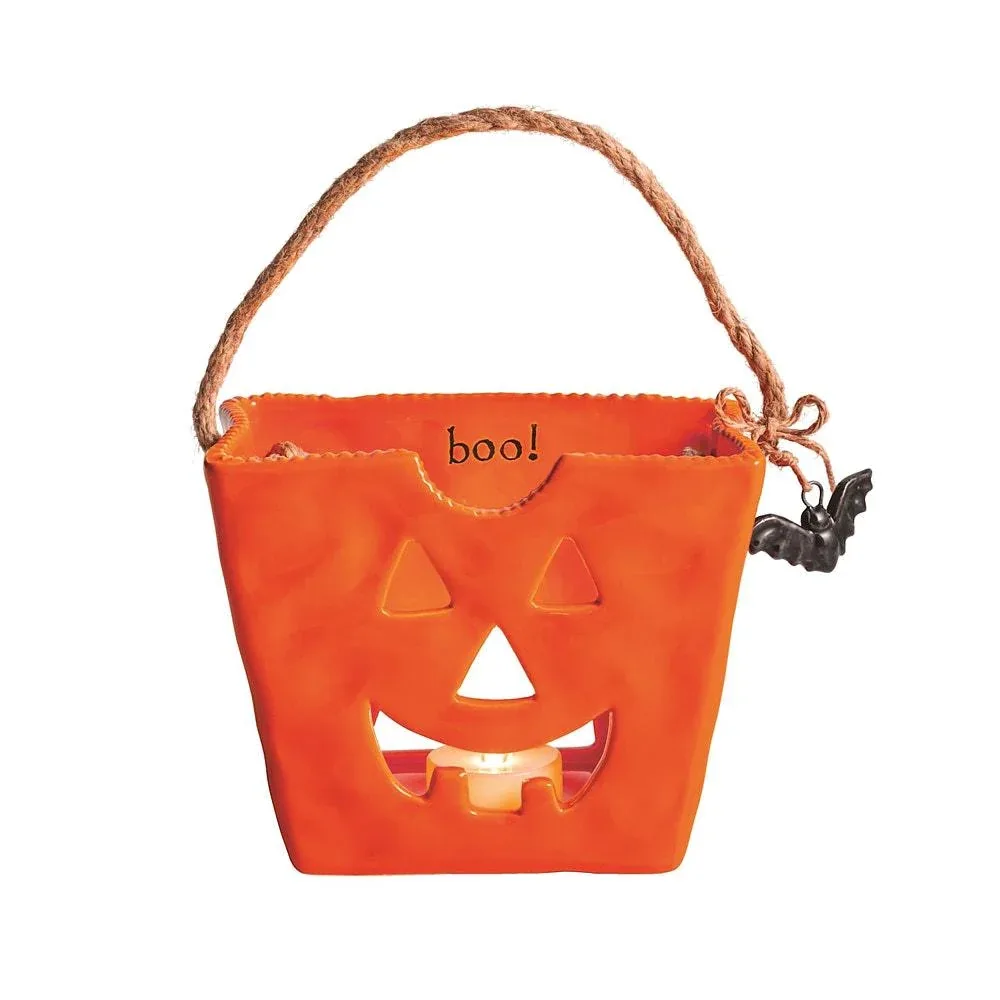 Mud Pie Small Ceramic Treat Bag Lantern