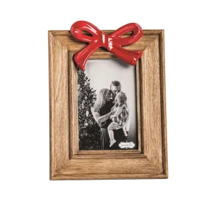 Mud Pie Small Red Bow Photo Frame