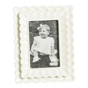 Mud Pie Small Scalloped Frame