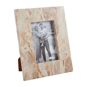 Mud Pie Small Tan Marble Frame