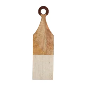 Mud Pie Small Wood & Stone Paddle Board