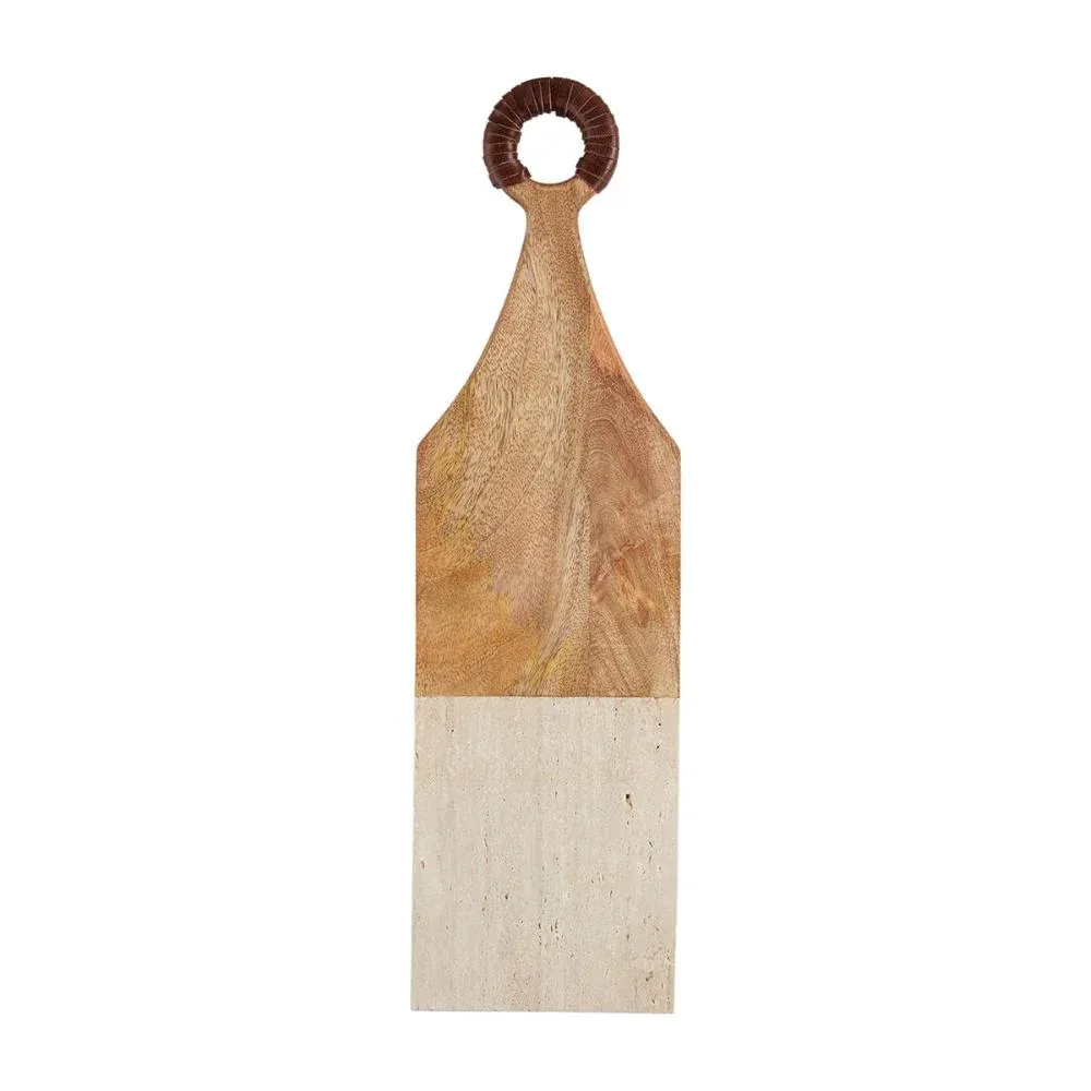 Mud Pie Small Wood & Stone Paddle Board