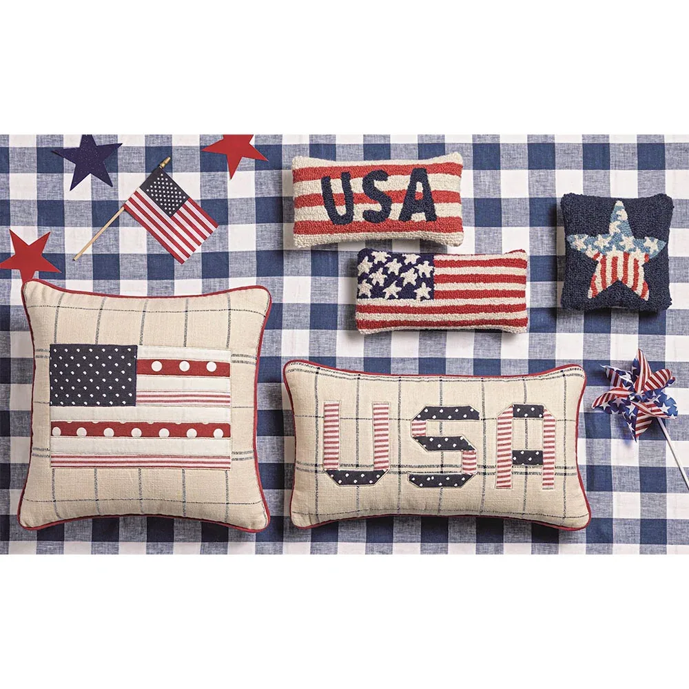 Mud Pie Star Hook Wool Pillow - Image 2