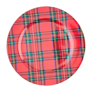 Mud Pie Tartan Charger Plates