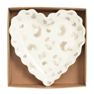 Mud Pie Taupe Leopard Tidbit Plate