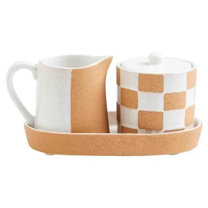 Mud Pie Terracotta Cream and Sugar Set